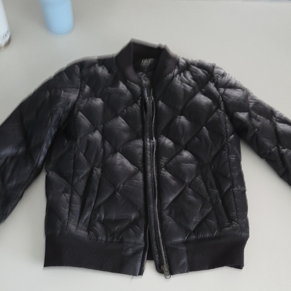 ALO Yoga Black Bomber Jacket